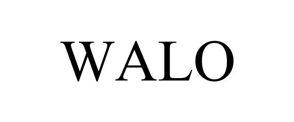 Trademark Logo WALO
