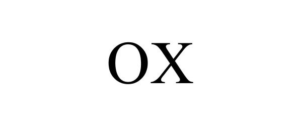 Trademark Logo OX