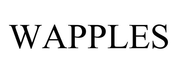 Trademark Logo WAPPLES