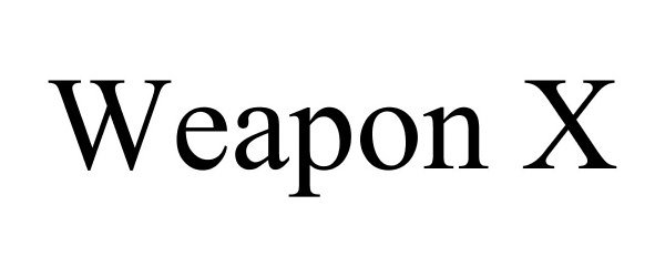 Trademark Logo WEAPON X