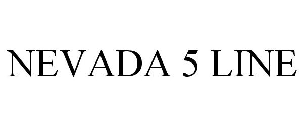 Trademark Logo NEVADA 5 LINE