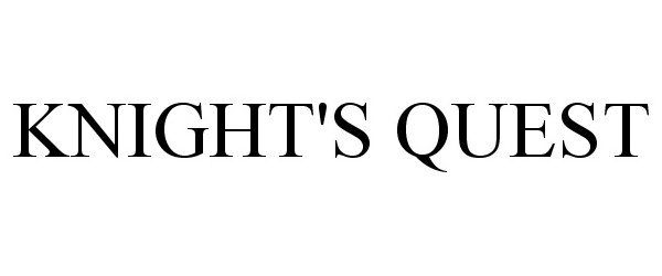 Trademark Logo KNIGHT'S QUEST