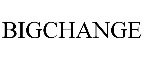 Trademark Logo BIGCHANGE
