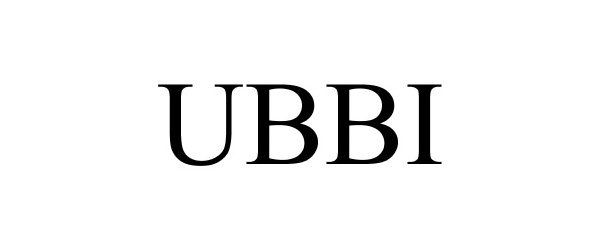 Trademark Logo UBBI