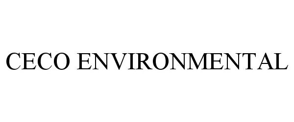 Trademark Logo CECO ENVIRONMENTAL