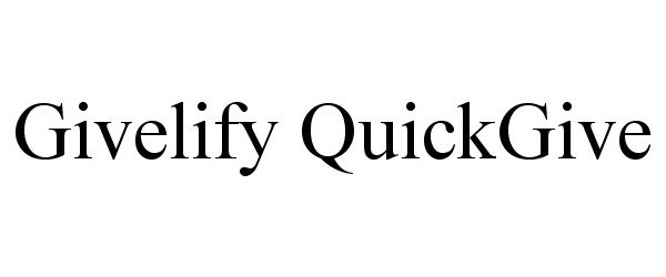  GIVELIFY QUICKGIVE