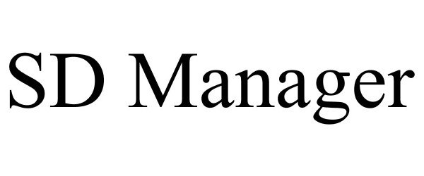 Trademark Logo SD MANAGER