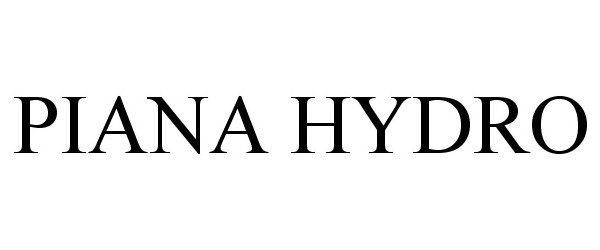  PIANA HYDRO