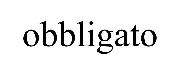 Trademark Logo OBBLIGATO