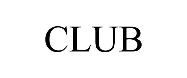 Trademark Logo CLUB