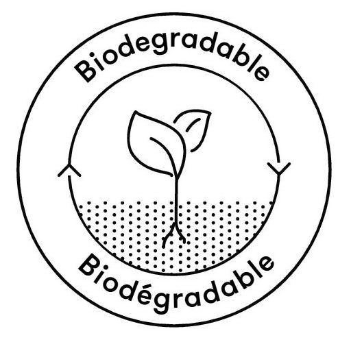 Trademark Logo BIODEGRADABLE BIODÉGRADABLE