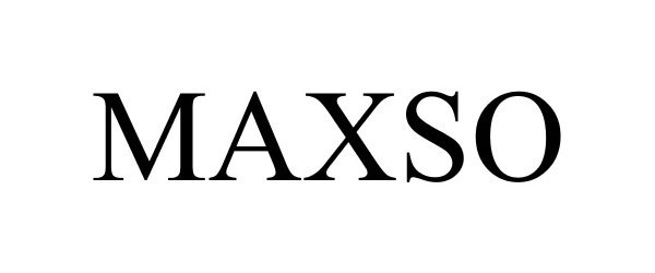 Trademark Logo MAXSO