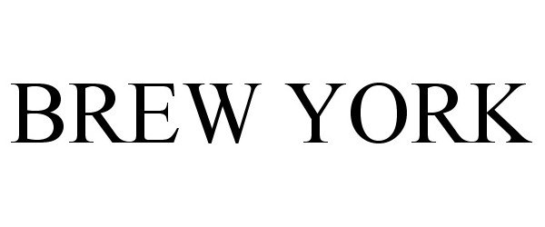 Trademark Logo BREW YORK