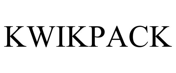 Trademark Logo KWIKPACK