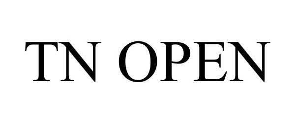 Trademark Logo TN OPEN