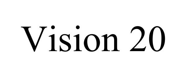 Trademark Logo VISION 20