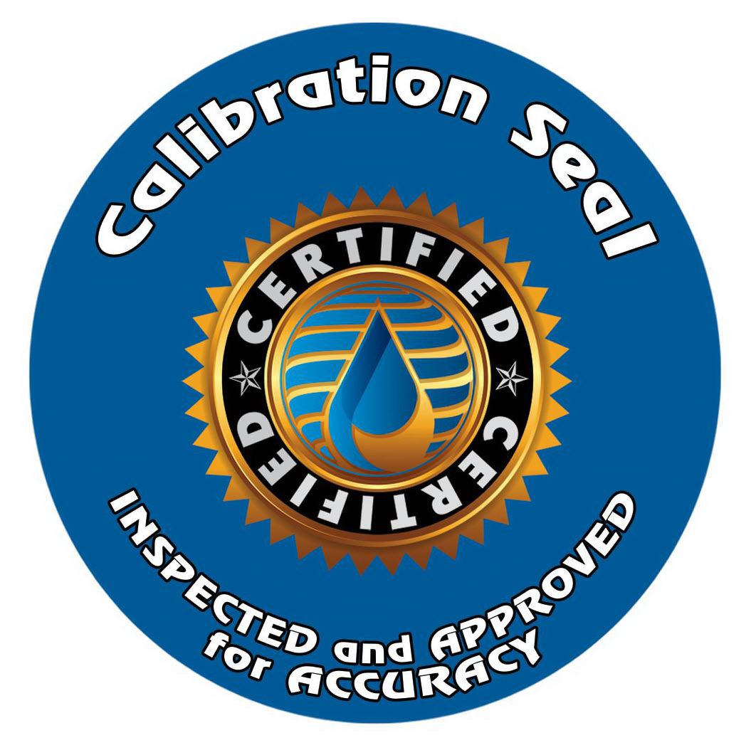Trademark Logo INSPECTED AND APPROVED FOR ACCURACY CERTIFIED CALIBRATION SEAL