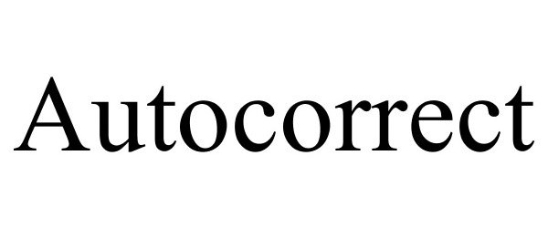 Trademark Logo AUTOCORRECT
