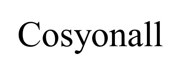 Trademark Logo COSYONALL
