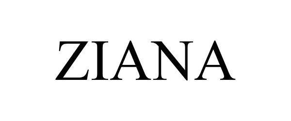 Trademark Logo ZIANA