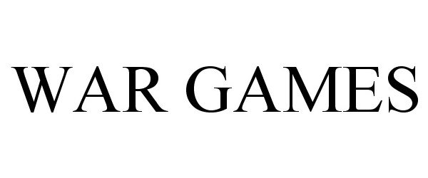Trademark Logo WAR GAMES