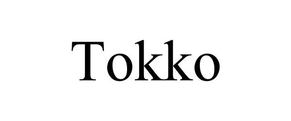 Trademark Logo TOKKO