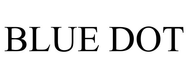 Trademark Logo BLUE DOT