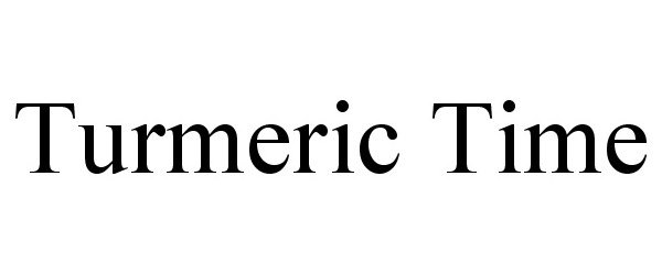 Trademark Logo TURMERIC TIME