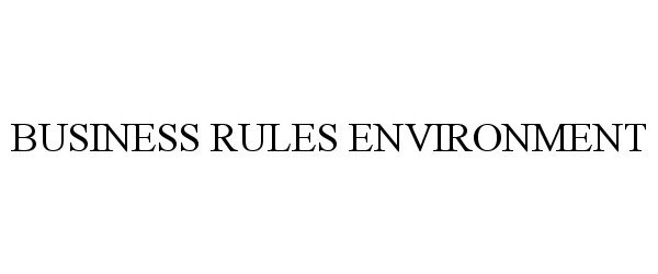  BUSINESS RULES ENVIRONMENT