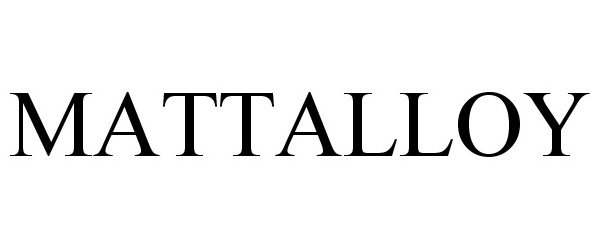 Trademark Logo MATTALLOY