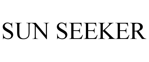Trademark Logo SUN SEEKER
