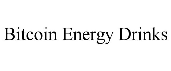 Trademark Logo BITCOIN ENERGY DRINKS