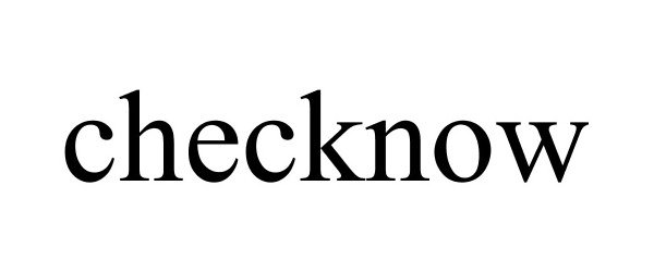 Trademark Logo CHECKNOW