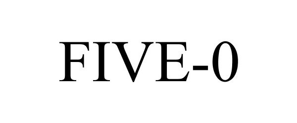 Trademark Logo FIVE-0