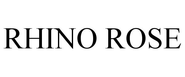 Trademark Logo RHINO ROSE