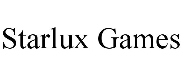 Trademark Logo STARLUX GAMES