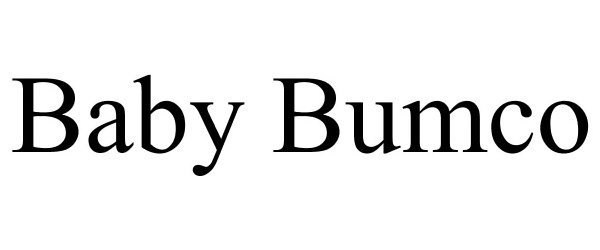 Trademark Logo BABY BUMCO