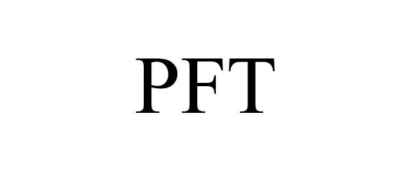 Trademark Logo PFT