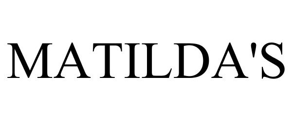 Trademark Logo MATILDA'S