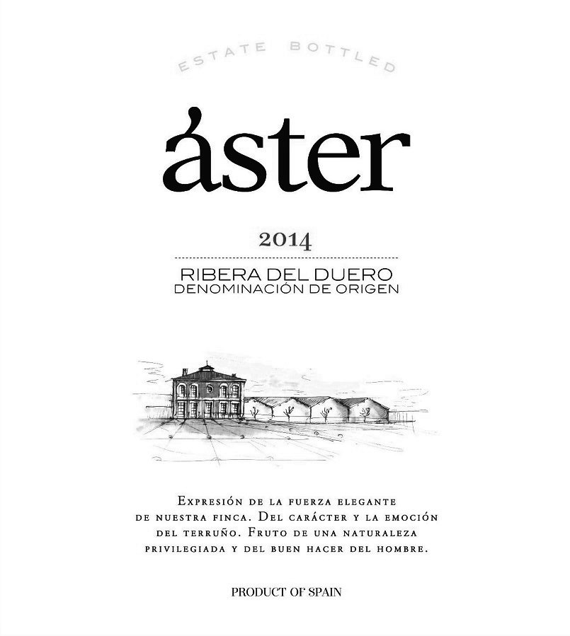  ESTATE BOTTLED ÃSTER 2014 RIBERA DEL DUERO DENOMINACIÃN DE ORIGEN EXPRESIÃN DE LA FUERZA ELEGANTE DE NUESTRA FINCA. DEL CARÃ