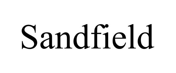 Trademark Logo SANDFIELD