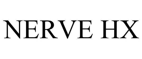 Trademark Logo NERVE HX