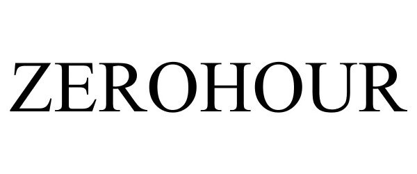 Trademark Logo ZEROHOUR