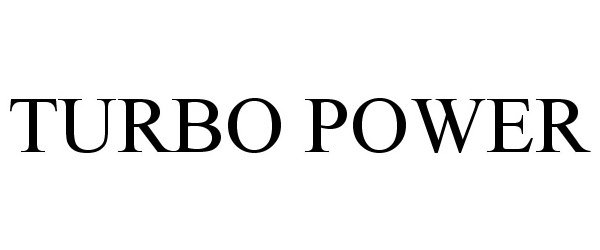 Trademark Logo TURBO POWER