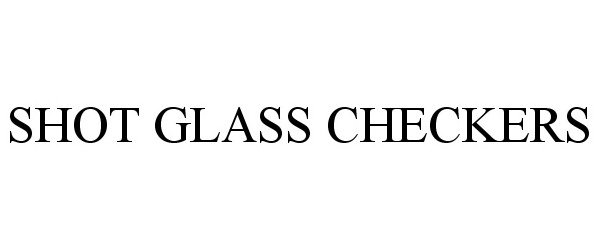  SHOT GLASS CHECKERS