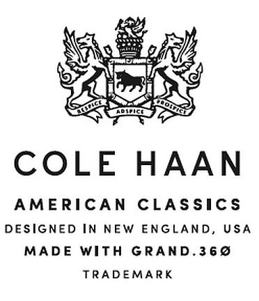  COLE HAAN AMERICAN CLASSICS DESIGNED INNEW ENGLAND, USA MADE WITH GRAND.36Ã TRADEMARK