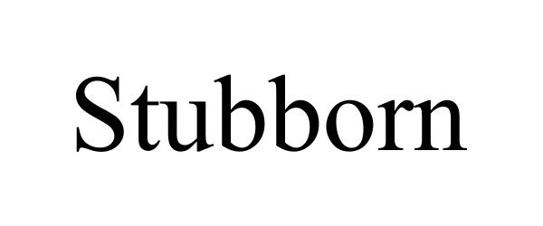 Trademark Logo STUBBORN