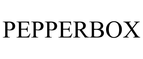 Trademark Logo PEPPERBOX