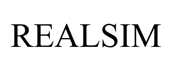 Trademark Logo REALSIM