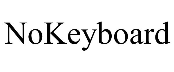 Trademark Logo NOKEYBOARD